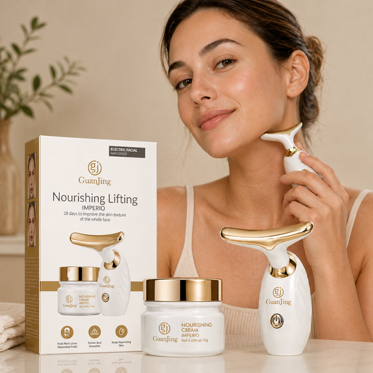 Crema Facial Nutritiva + Masajeador Facial