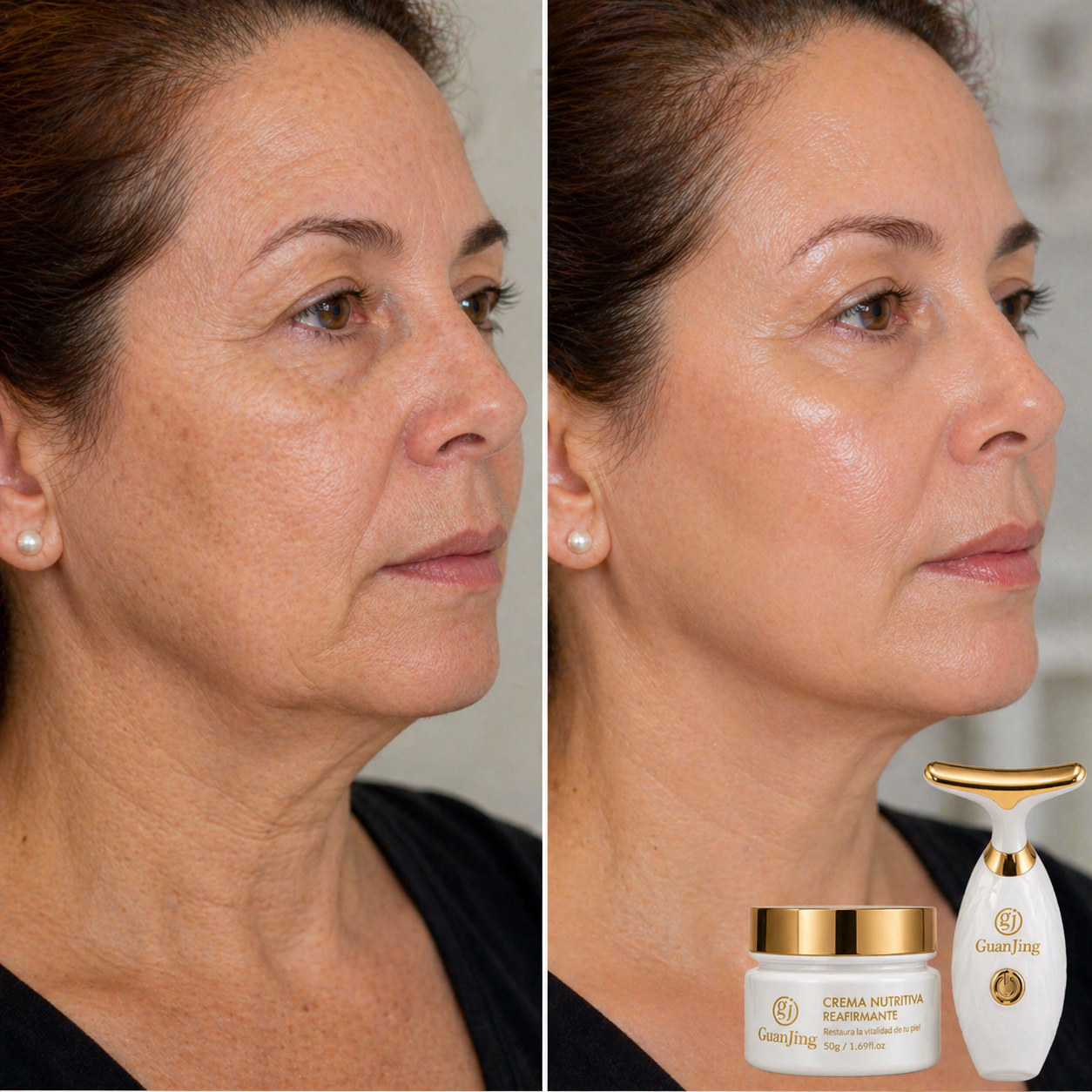 Crema Facial Nutritiva + Masajeador Facial
